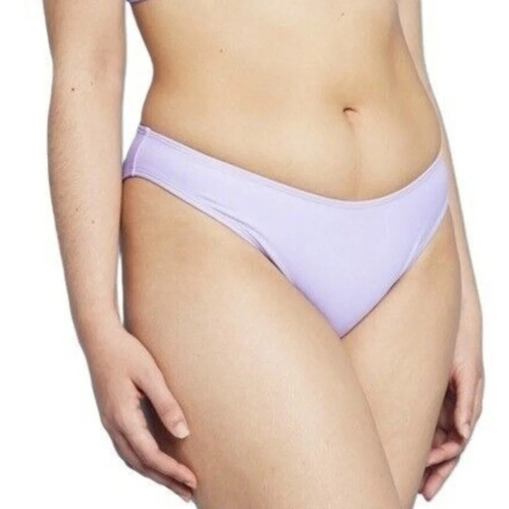NWT Wild Fable Women's Scoop Front Cheeky Bikini Swim Bottom L 12-14